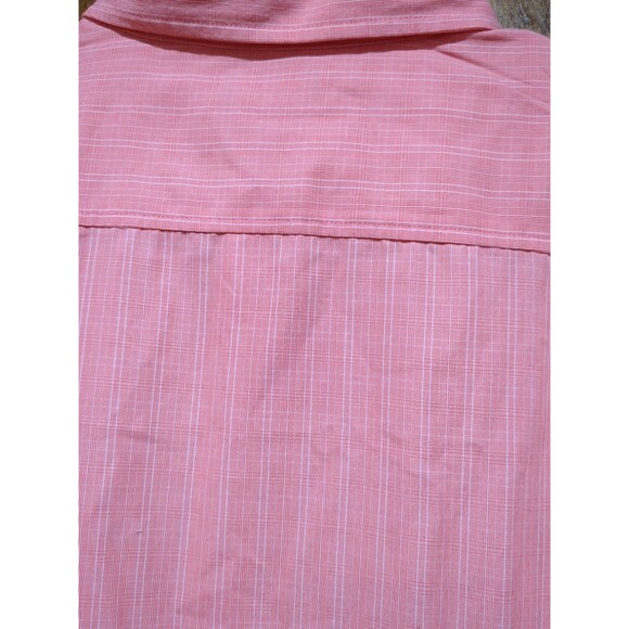Croft & Barrow Easy Care Men’s Size XXL Button Down Shirt Textured Peach - Picture 3 of 11